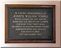 SJ9391 : A tribute to Joseph William Young by Gerald England