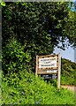 SO6327 : Wobage Farm Craft Workshops nameboard, Herefordshire by Jaggery