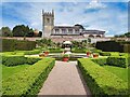 SP0860 : Coughton Court Walled Garden and St Peter's Church by David Dixon