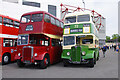 SD4363 : Vintage buses at the Mazuma Stadium by Ian Taylor