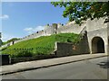 SE5951 : York city walls at Victoria Bar by Stephen Craven