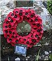 SO6625 : Poppy wreath in the churchyard, Linton by Lindy