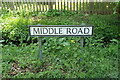 TM0179 : Middle Road sign by Geographer