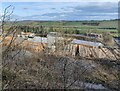 SO6099 : Fencing company at Coates Quarry by Mat Fascione