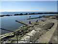 NO5704 : Cellardyke swimming pool and paddling pool by Bill Kasman