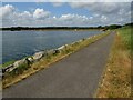 SZ0092 : Path alongside Holes Bay, near Poole by Malc McDonald