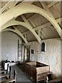 SH4560 : View from the pulpit at St Baglan's, Llanfaglan by Richard Hoare