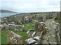 HY3826 : Broch of Gurness - The 'village' from the Broch entrance by Rob Farrow