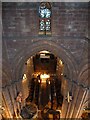 HY4410 : Kirkwall - St Magnus Cathedral - Looking down on the choir by Rob Farrow