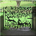 NO2507 : Wrought iron gate at Falkland Palace by M J Richardson