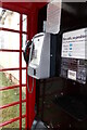 TL8336 : Inside Wickham St Paul's Telephone Box by Geographer