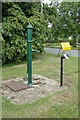 TL8336 : Wickham St Paul's Village Pump & Plaque by Geographer