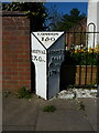 SJ5012 : Milepost on the A5 near Bells Lane by Richard Law