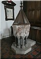 SP7125 : Claydon - All Saints, Middle Claydon - Font by Rob Farrow