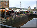 NT2676 : Outdoor seating at Teuchters Landing, Leith by Jim Barton