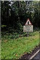 SO2217 : Warning sign on the approach to Granada Park Industrial Estate by Jaggery