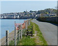 SH4762 : Aber Foreshore Road towards Caernarfon by Mat Fascione