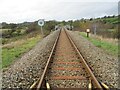 NZ7108 : Esk  Valley  railway  line  about  to  bridge  River  Esk by Martin Dawes