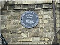 TL3171 : Plaque on wall of former Railway Hotel, St Ives by David Smith