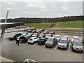 SJ5468 : Car park at Kelsall Hill Equestrian Centre by Jonathan Hutchins