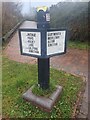 SP0788 : Modern Milepost, Birmingham and Fazeley Canal by Billy Hufton