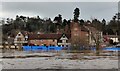 SO7875 : Flood defences at Beales Corner, Bewdley by Mat Fascione