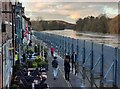 SO7875 : Flood barriers along Severn Side North by Mat Fascione