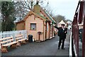 SU1089 : Giving the all clear at Blundsdon Station by Chris Allen