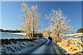 NT2439 : Frosty morning above Peebles by Jim Barton