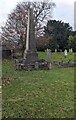 ST3093 : Obelisk in  St Michael & All Angels churchyard, Llantarnam, Cwmbran by Jaggery