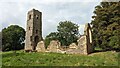 TM2398 : Remains of Church of St. Martin, Shotesham by Sandy Gerrard