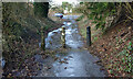 SU1176 : Bollards block the Road by Des Blenkinsopp