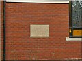 SE2931 : Datestone on St Francis of Assisi Church by Stephen Craven