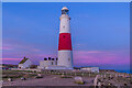 SY6768 : Portland Bill Lighthouse at dusk by Ian Capper