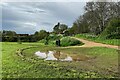 SP3065 : Unplanned water feature, Potterton's Park, Leamington by Robin Stott