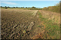 SP2842 : Tilled field west of Upper St Dennis by Derek Harper