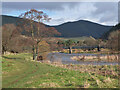 NT3335 : Tweed and road bridge, Innerleithen by Jim Barton