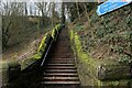 SE2628 : Flight of Steps leading towards Morley Town Centre by Chris Heaton