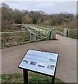 SO7483 : Information board and footbridge by Mat Fascione