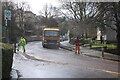 NS5559 : Road marking in progress, Crosslees Drive by Richard Sutcliffe