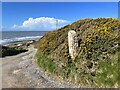 NX9808 : Old gatepost, Sea Lane, Coulderton by Adrian Taylor