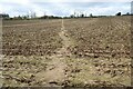 SO8935 : Footpath through an arable field by Philip Halling