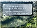 SE2812 : Memorial plaque at Yorkshire Sculpture Park (YSP) by Dave Pickersgill