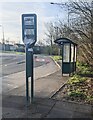 ST3095 : Turnpike Road bus stop and shelter, Cwmbran by Jaggery