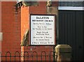 NY3649 : Dalston Methodist Church sign by Adrian Taylor