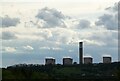 SK5030 : Clouds, Chimney and Cooling towers by Alan Murray-Rust