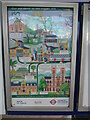 TQ4584 : Poster on the platform at Upney Underground Station by David Hillas