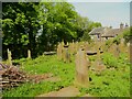 SE0819 : Graveyard behind St Anderw's Church. Stainland by Humphrey Bolton