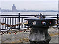 SJ3389 : Liverpool Docks - Rubbish in the capstan by Oliver Mills