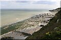 TV6097 : A vegetated cliff slope at Holywell, East Sussex by Adrian Diack